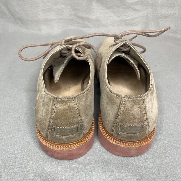Polo mousy grey suede oxford shoes Mens SZ 9.5 main image 7